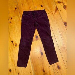 GAP Deep Purple Corduroy Pants Size 4